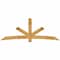 Ekena Millwork Alberta Rough Sawn Timber Gable Bracket, Western Red Cedar, 108"W x 40"H x 2"D x 6"F, 9/12 Pitch GBW108X40X0206ALB00RWR - alternate 1